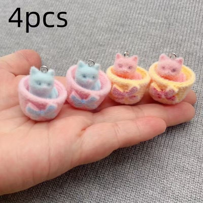 Pendentif chat en résine peluc - Drop Earrings avis et prix