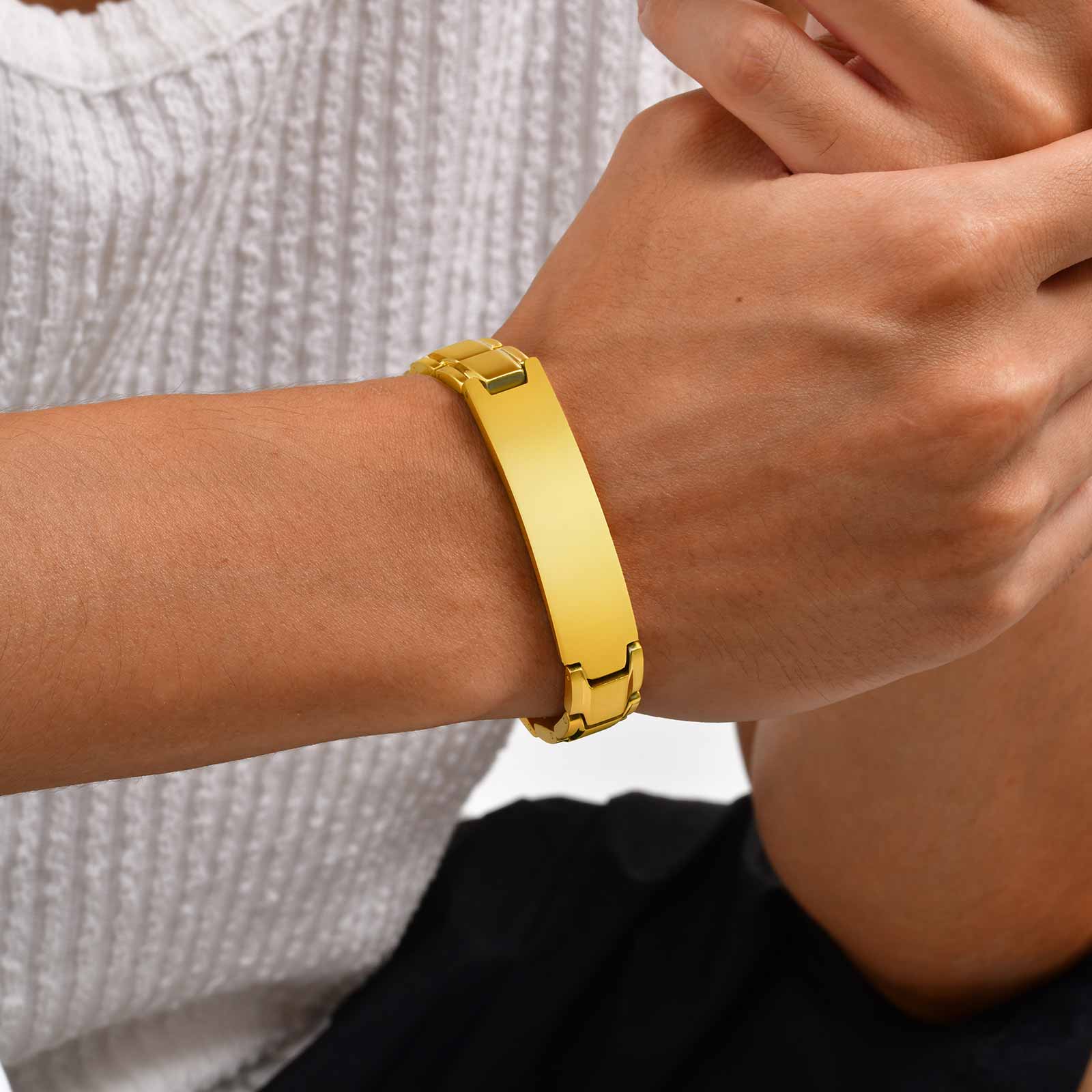 Bracelet gravé avec texte de n - Jewelry Watches For Men avis et prix