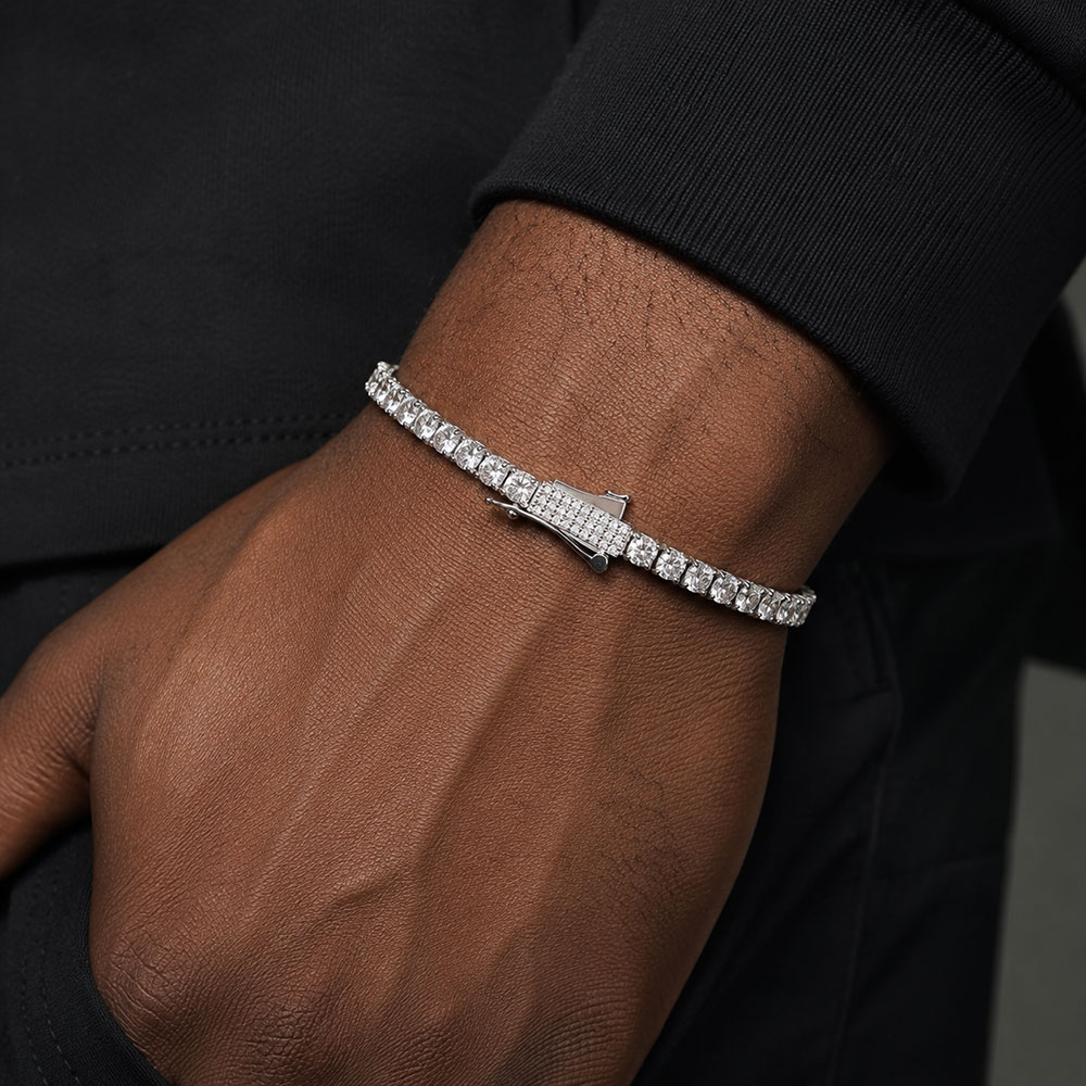 Bracelet Tennis Iced Out 3mm 4 - Tennis Bracelet Cubic avis et prix
