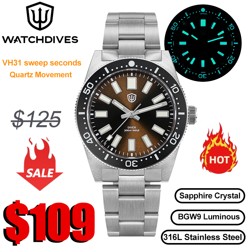 Watchdives WD1965 V2 montre de - Jewelry Watches Vintage avis et prix