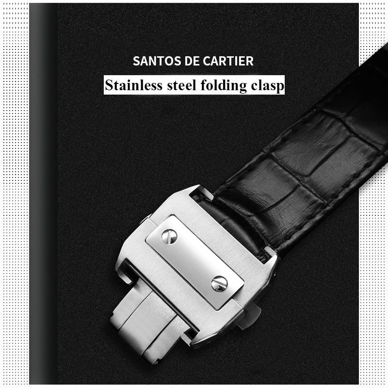 Bracelet de montre en cuir de  - Cartier Watch Santos avis et prix