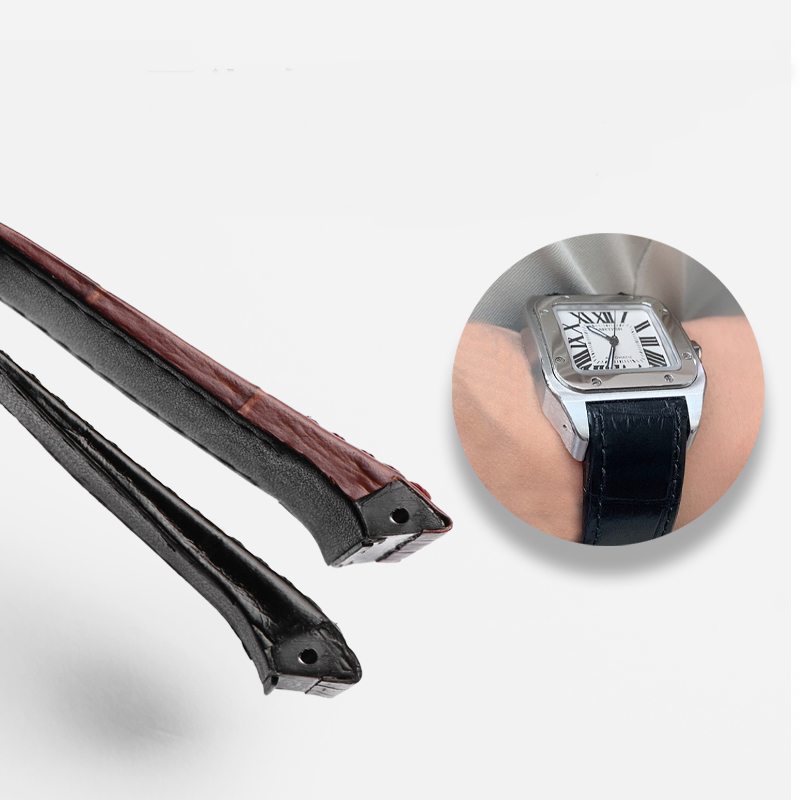 Bracelet de montre en cuir de  - Cartier Watch Santos avis et prix