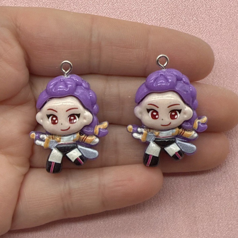 Pendentif en résine de dessin  - Drop Earrings avis et prix