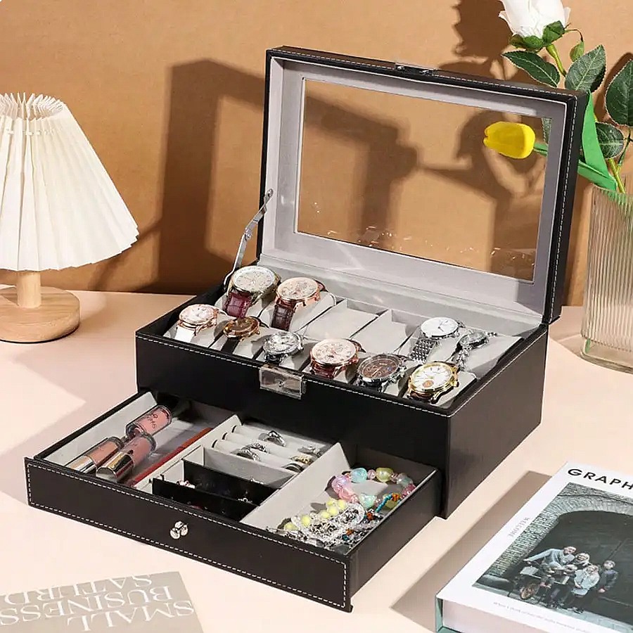 Boîte à montres 12 emplacement - Jewelry Watches For Men avis et prix
