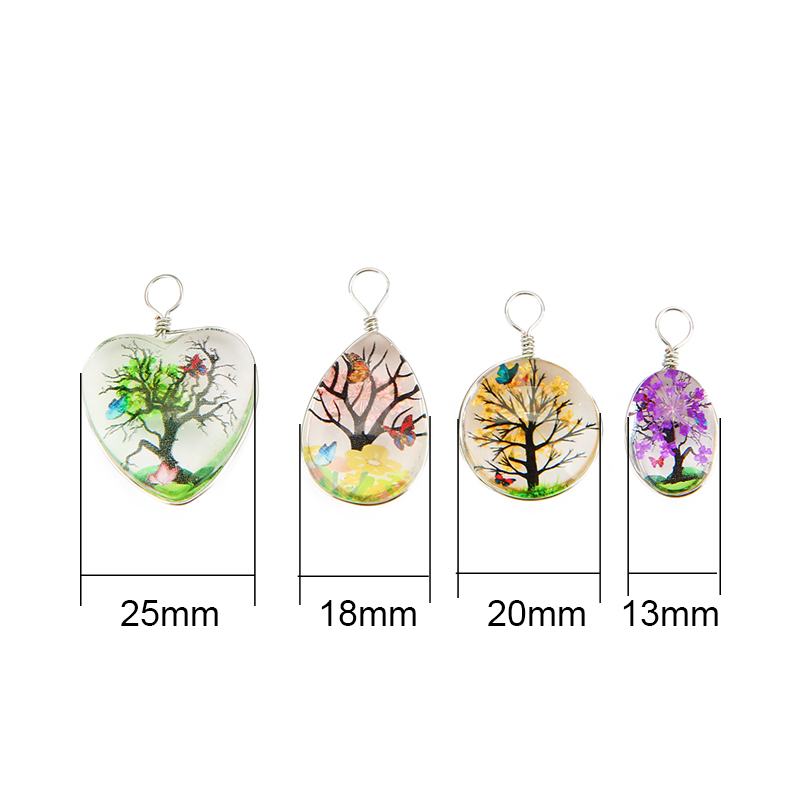 5 pièces arbre coloré cristal  - Drop Earrings avis et prix