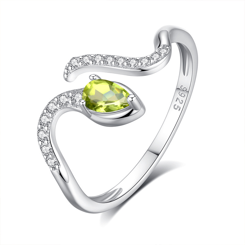 Bague de mariage ajustable en  - Birthstone Ring Set avis et prix