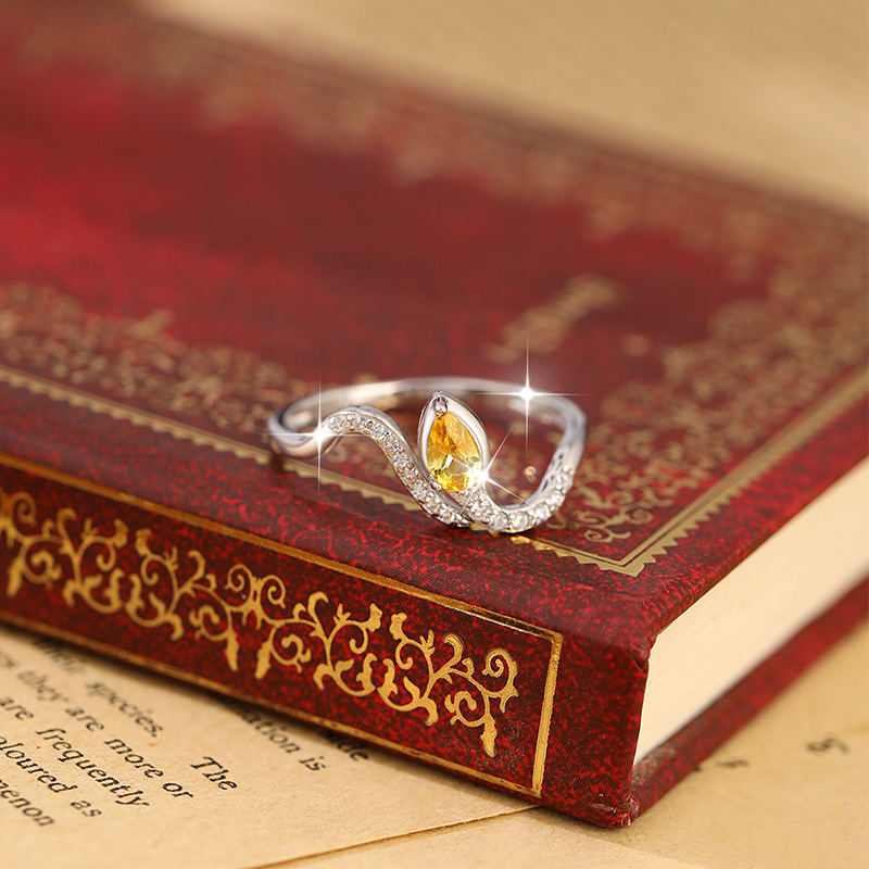 Bague de mariage ajustable en  - Birthstone Ring Set avis et prix