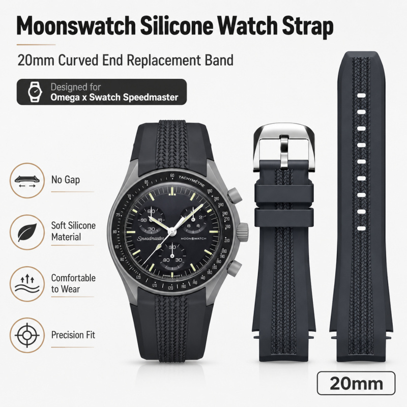 Bracelet de montre en silicone - Omega Watch Seamaster avis et prix