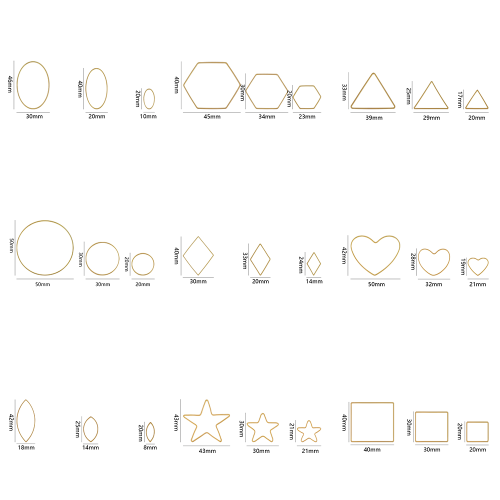 20 pièces or argent cadre creu - Drop Earrings avis et prix