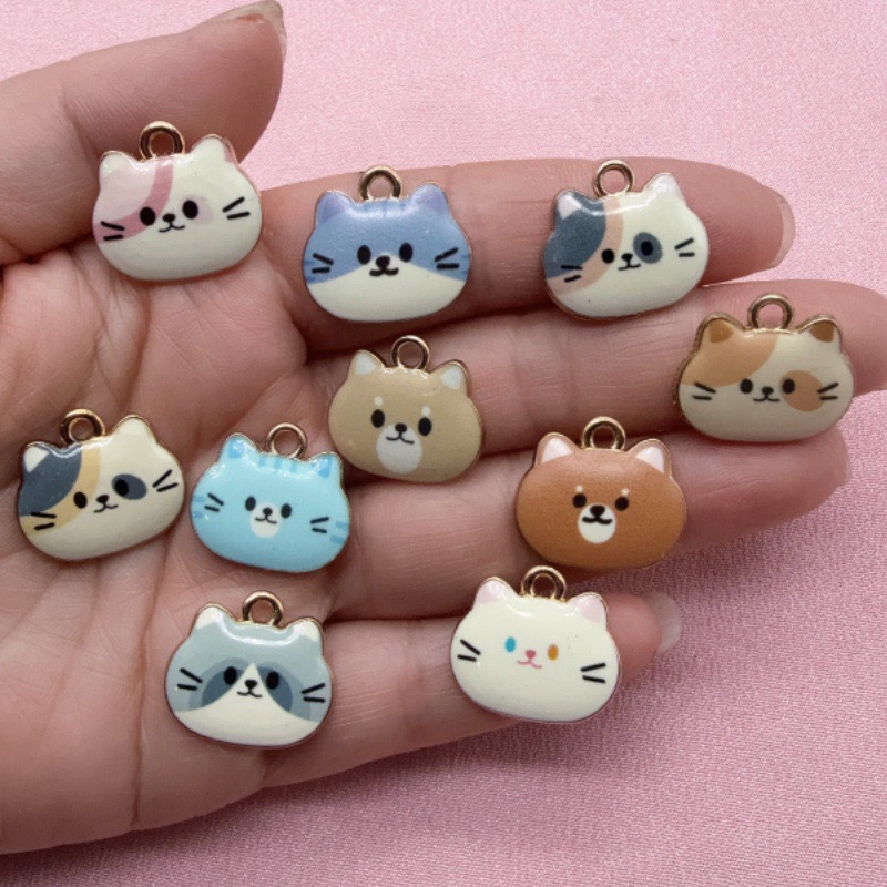12 pendentifs en alliage tête  - Drop Earrings avis et prix
